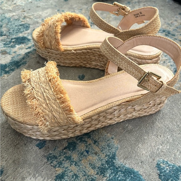 Chinese Laundry Espadrilles Sandal straw platform size 9 - Picture 7 of 9
